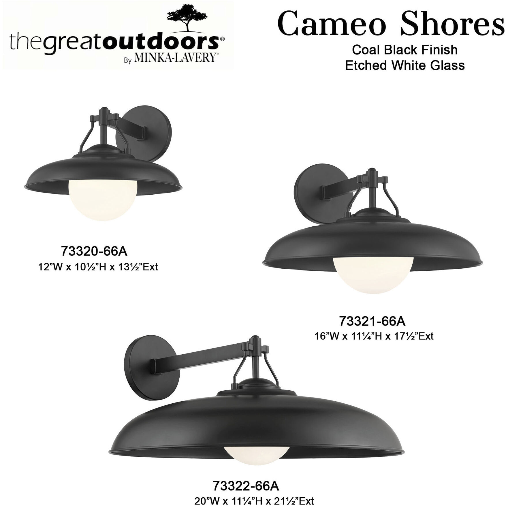 Great Outdoors Cameo Shores 1 Light 11.13 inch Coal Outdoor Wall Mount